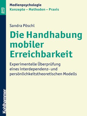 cover image of Die Handhabung mobiler Erreichbarkeit